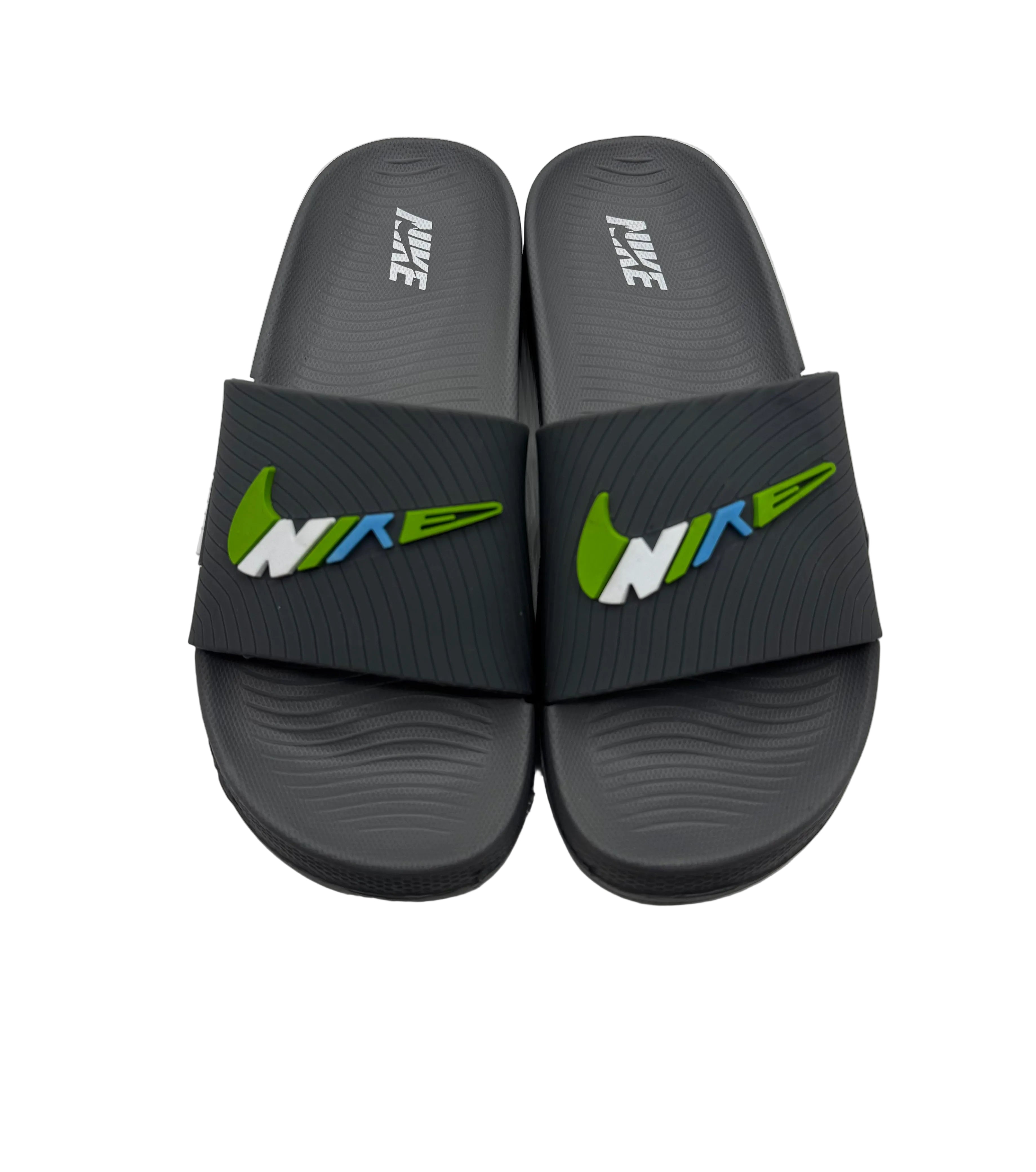 Premium nike grey slides with soft recovery sole