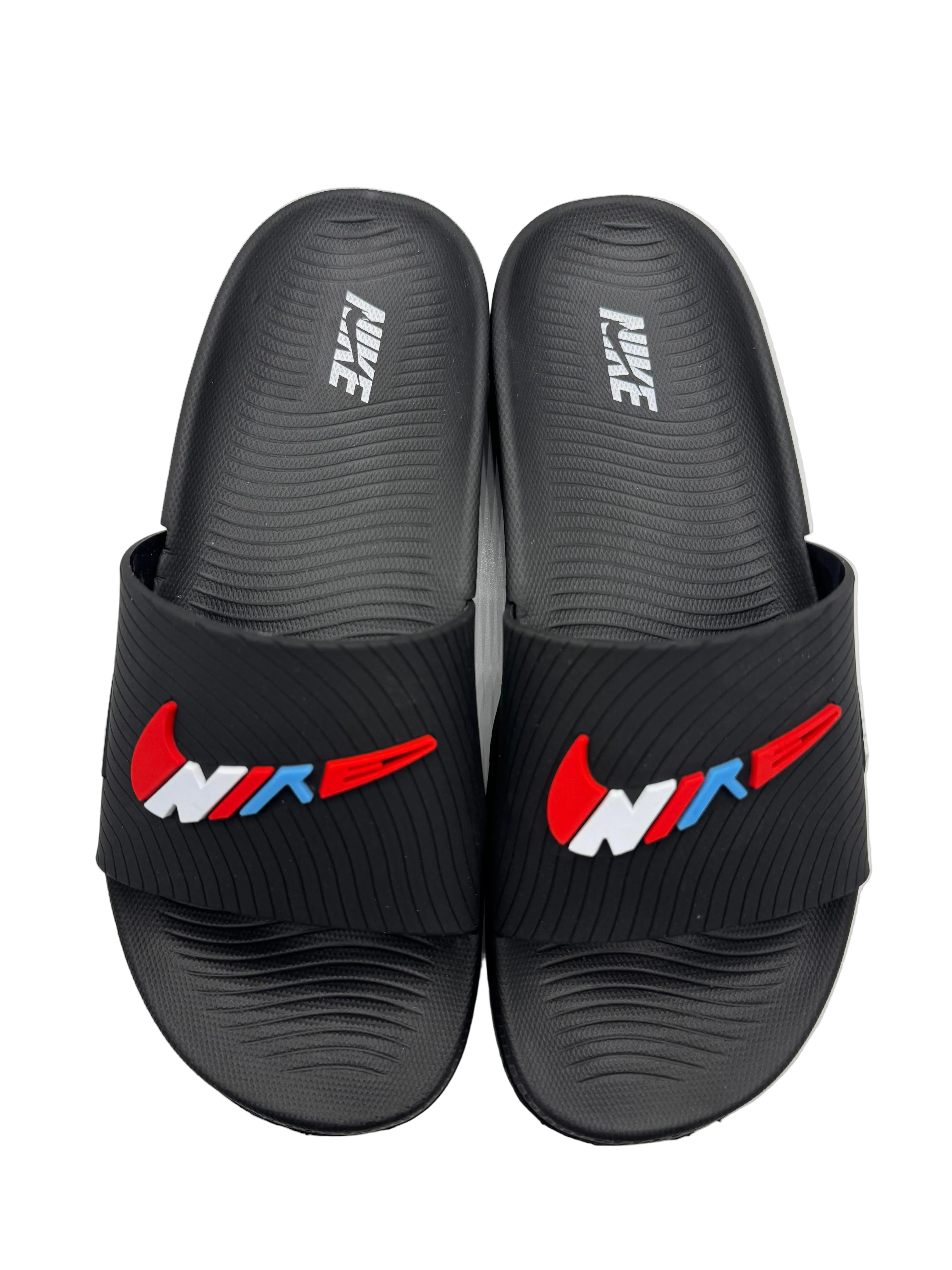 Premium nike black slides with soft recovery sole