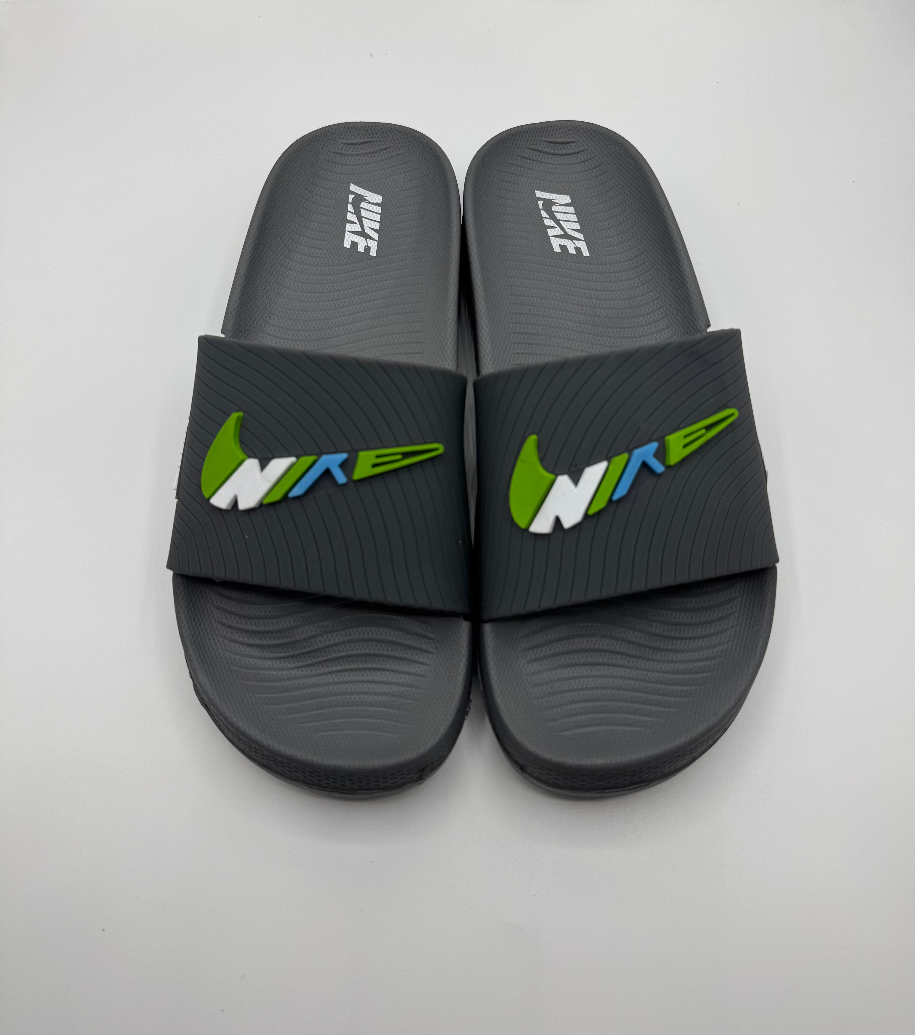 Premium nike grey slides with soft recovery sole